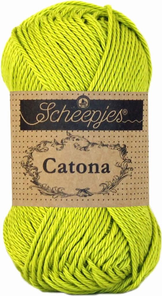 Scheepjes Catona 25g (245) - Green Yellow Produktbild 