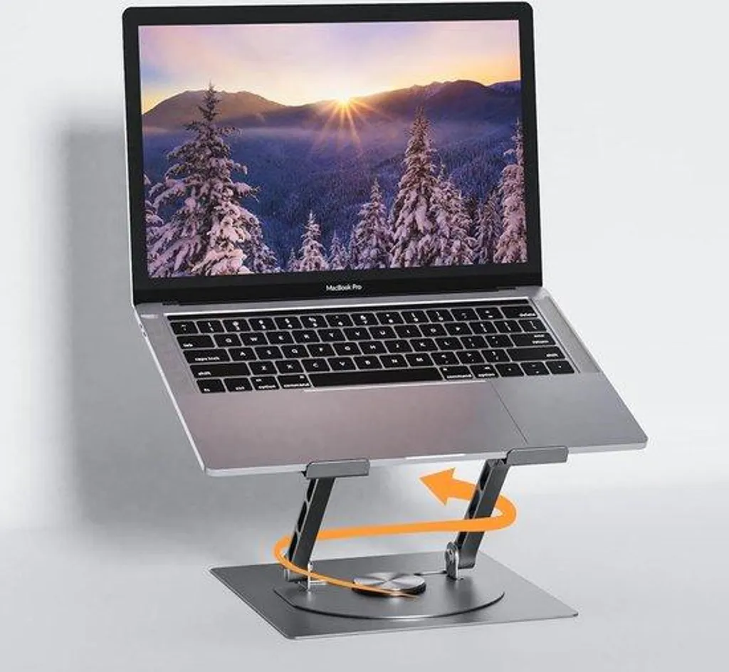 Support ordinateur portable aluminium pliable et ventilé - Hauteur Max