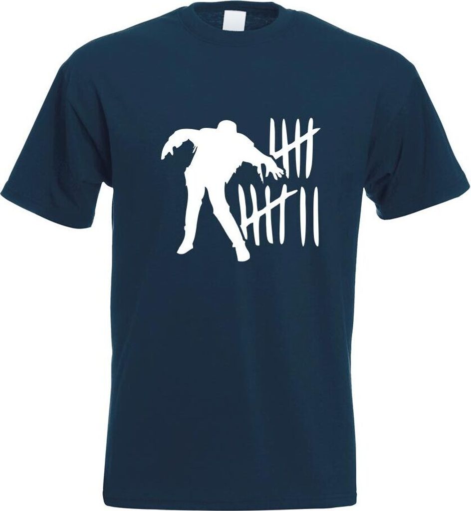 Kiwistar - T-Shirt - Navy - Zombie Killer - Hunter - Respond Motiv Bedruckt Funshirt Design Print - mit Motiv Bedruckt - Funshirt Design - Sport - ...