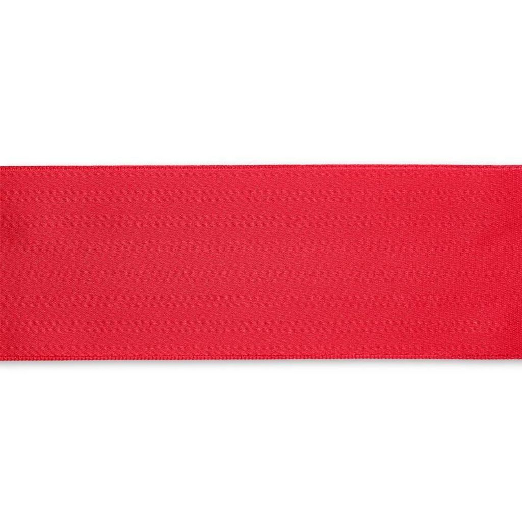 Saténová stuha, 3 m x 50 mm, tmavo červená Obrázok produktu 