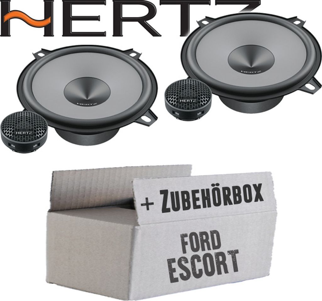 Hertz K 130 - KIT - 13cm Lautsprecher Komposystem - Einbauset passend für Ford Escort Front - justSOUND