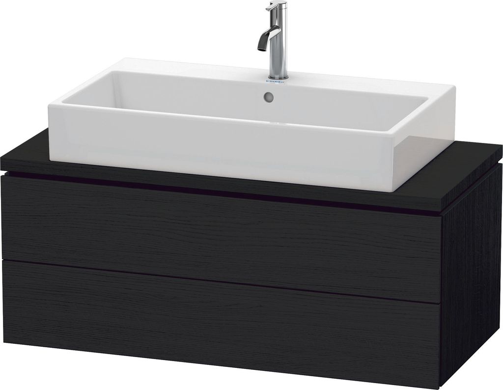 Duravit L-Cube Waschtischunterbau für Konsole, Compact, wandhängend, 2 Schubkästen, 1020x400x477mm, LC580901616