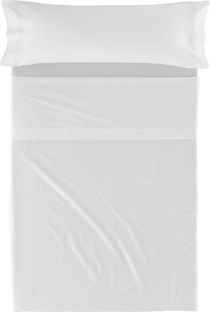 Basic Oberlaken set 2 teiliges Weiss 160x270 cm (Standardgrösse) 100% Baumwolle Hergestellt in Europa