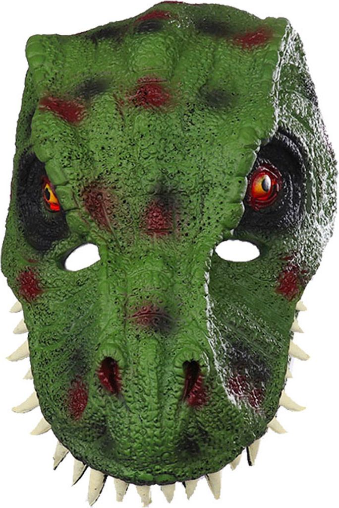 Gesichtsabdeckung schreckliche realistische dekorative, auffällige atmungsaktive Rollenspiele Requisiten Geschenke Halloween 3D Raptor Dinosaurier...
