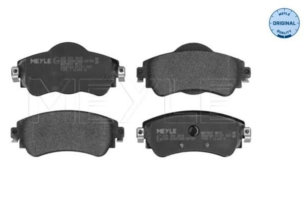 MEYLE 025 252 2018 Bremsbeläge Vorne für CITROËN C4 II (B7) Produktbild 