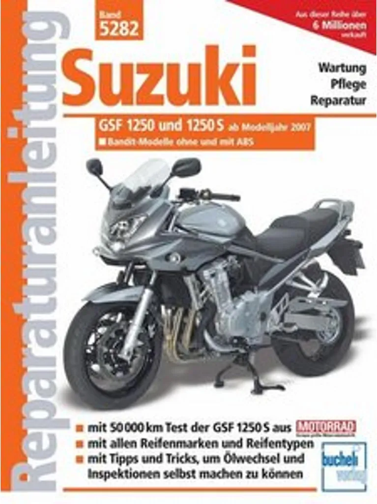 Revue Technique Suzuki GSF 1250 Bandit 2007-2016 avec ou sans ABS