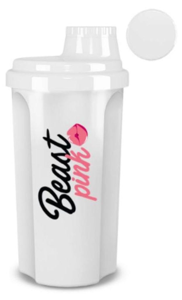 GymBeam - BeastPink Shaker (700 ml) in White - BeastPink Produktbild 