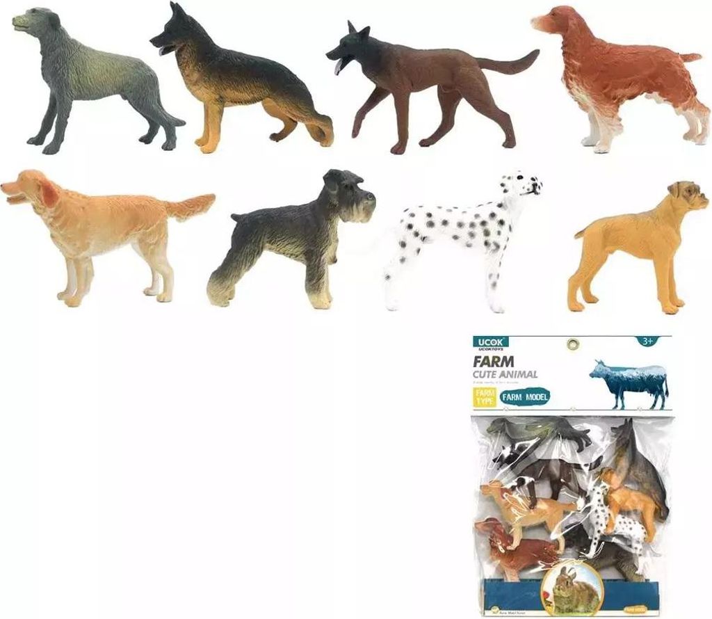 Hunde 8 Stück (Spielzeug, Figuren)