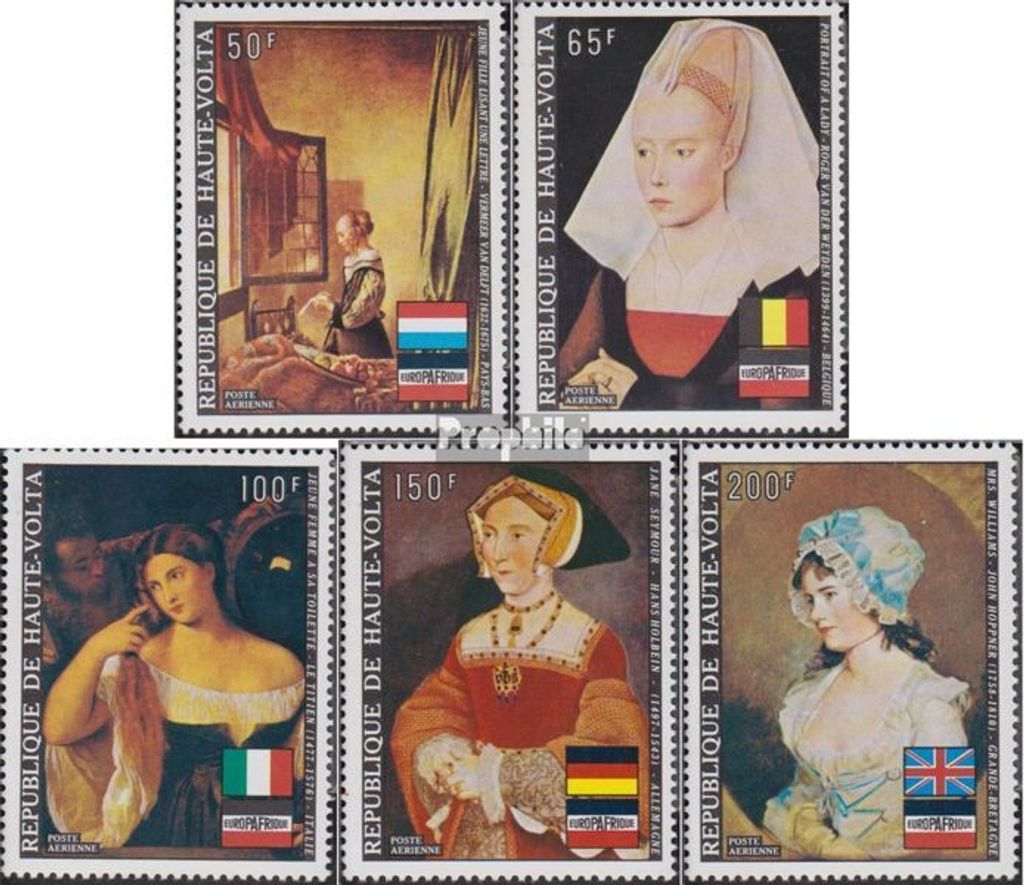Briefmarken Obervolta 1973 Mi 434-438 (kompl.Ausg.) postfrisch Europafrique