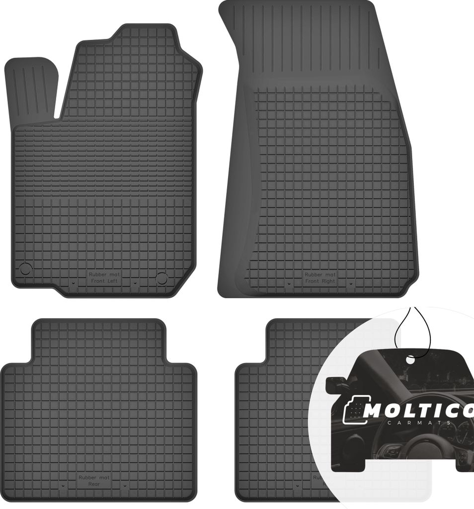 Gummimatten mit Rand Auto Fußmatten Gummi Automatten Passgenau 4-teilig Set - passend für Mitsubishi Lancer VIII 2003-2008