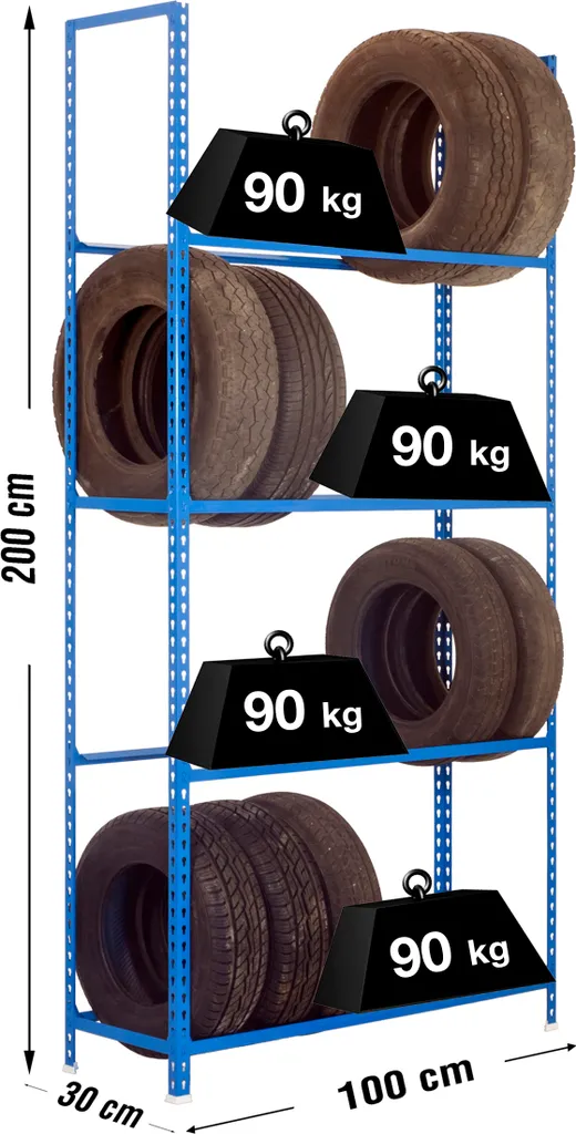 Plaque Autoclick Wheels Plus 4/300 bleu pour porte-vélo et remorque