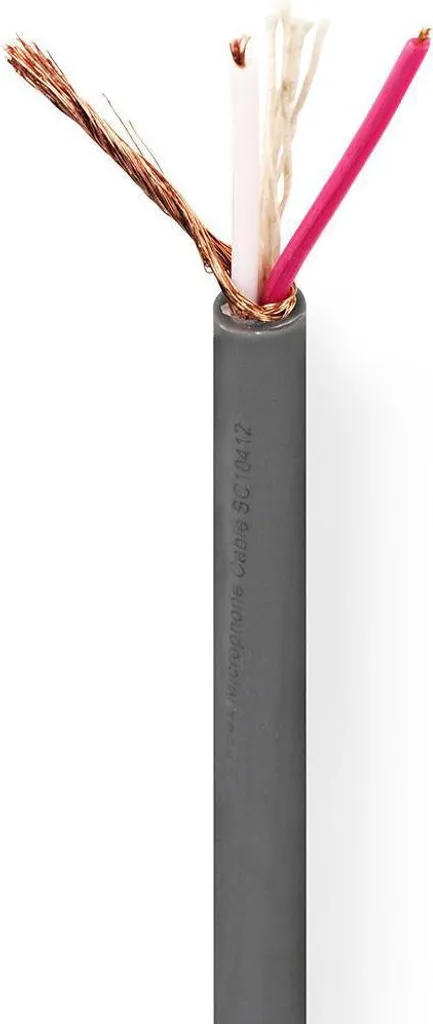 Câble microphone anti-interférences 100m, cuivre 2x0.23mm² sans parasites