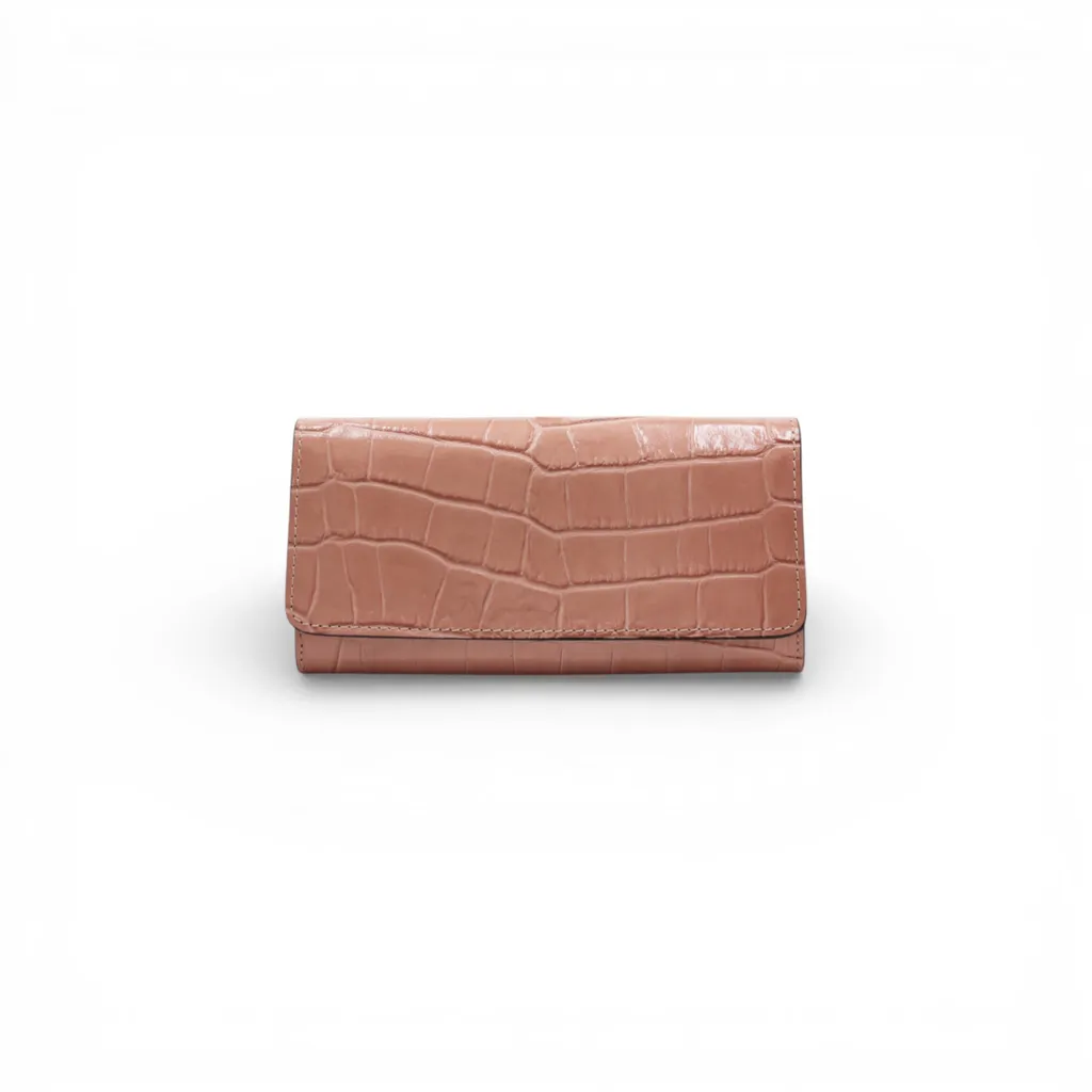 Portefeuille Cosmo Croc Rose : Rangez enfin vos Cartes avec Élégance