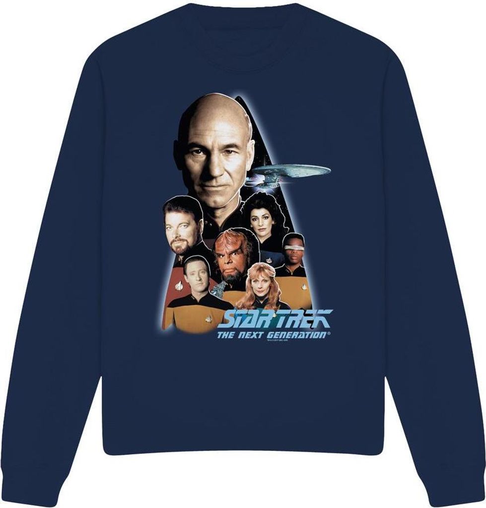 Star Trek - "Next Generation" Sweatshirt für Herren/Damen Uni TV11435 (M) (Marineblau)