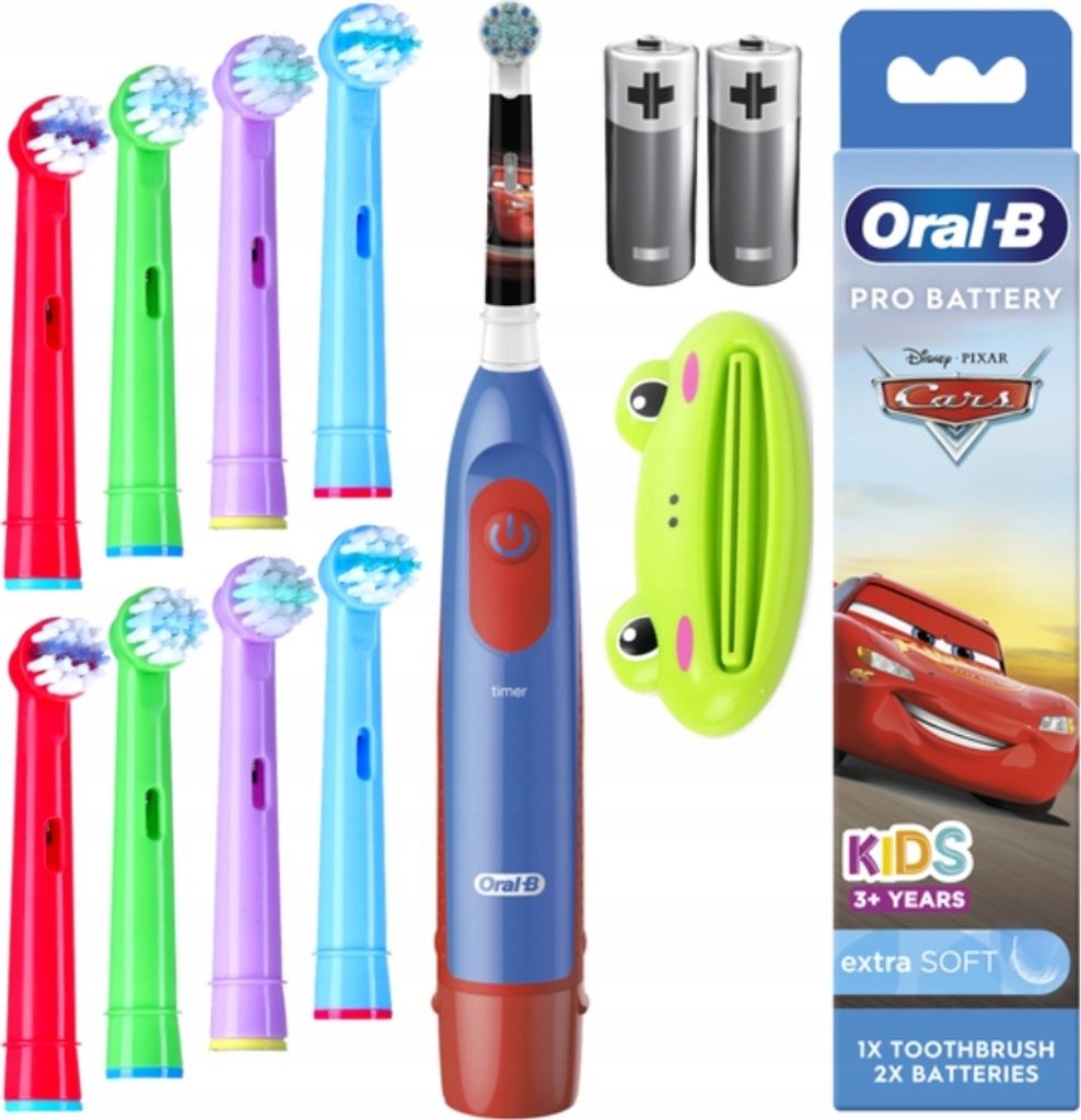 Oral-B | Elektrische Zahnbürste - Stages Power - Cars - 9600 Bewegungen/Min - Spaß beim Zähneputzen