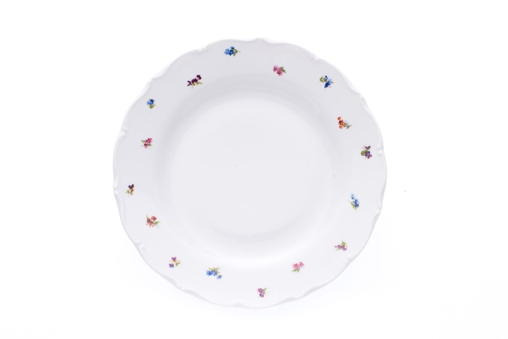 Płytki talerz, czeska porcelana, Werona, 25 cm, rzut, G. Zdjęcie produktu 