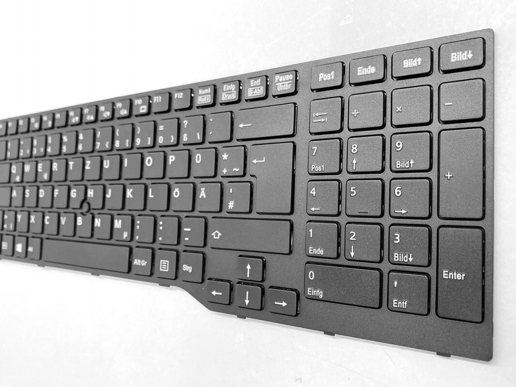 Deutsche Tastatur ohne Backlight für Fujitsu lifebook E753 E754 E756 Series