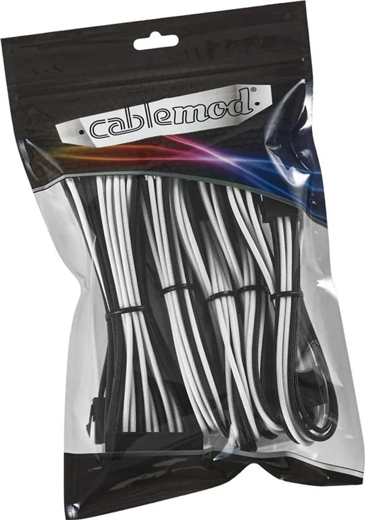 Set de Câbles CableMod Noir Blanc Kit Extension 8+6 pour Modding Gaming - 2