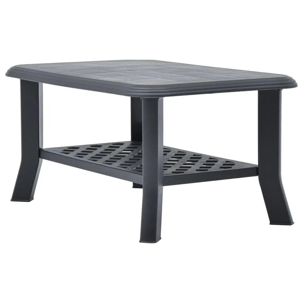 Table basse légère et résistante en plastique anthracite 90 cm - 3