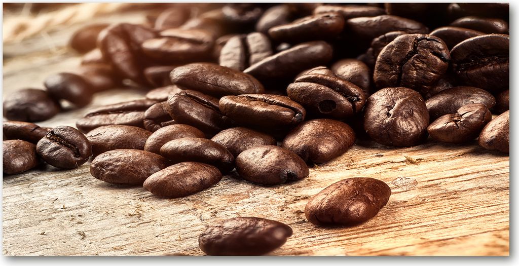 Tulup Leinwandbild - 140x70 cm - Wandkunst - Drucke auf Leinwand - Leinwanddruck - Essen & Getränke - Braun - Kaffeebohnen