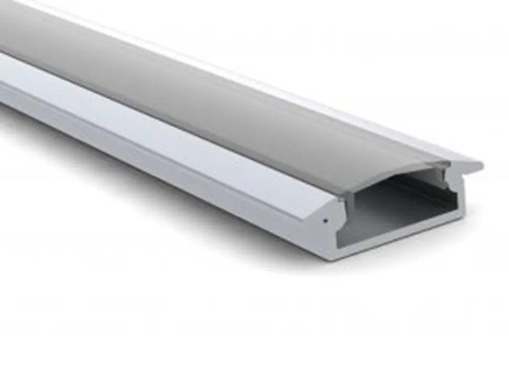 Profilé aluminium encastrable 8mm argent pour ruban LED - Longueur 2m