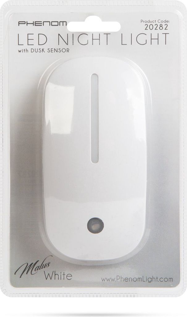 Nachtlicht Steckdose Stecker Lampe - Weiß - Automatisch mit Tag/Nacht Sensor - Für Kinder/Erwachsene