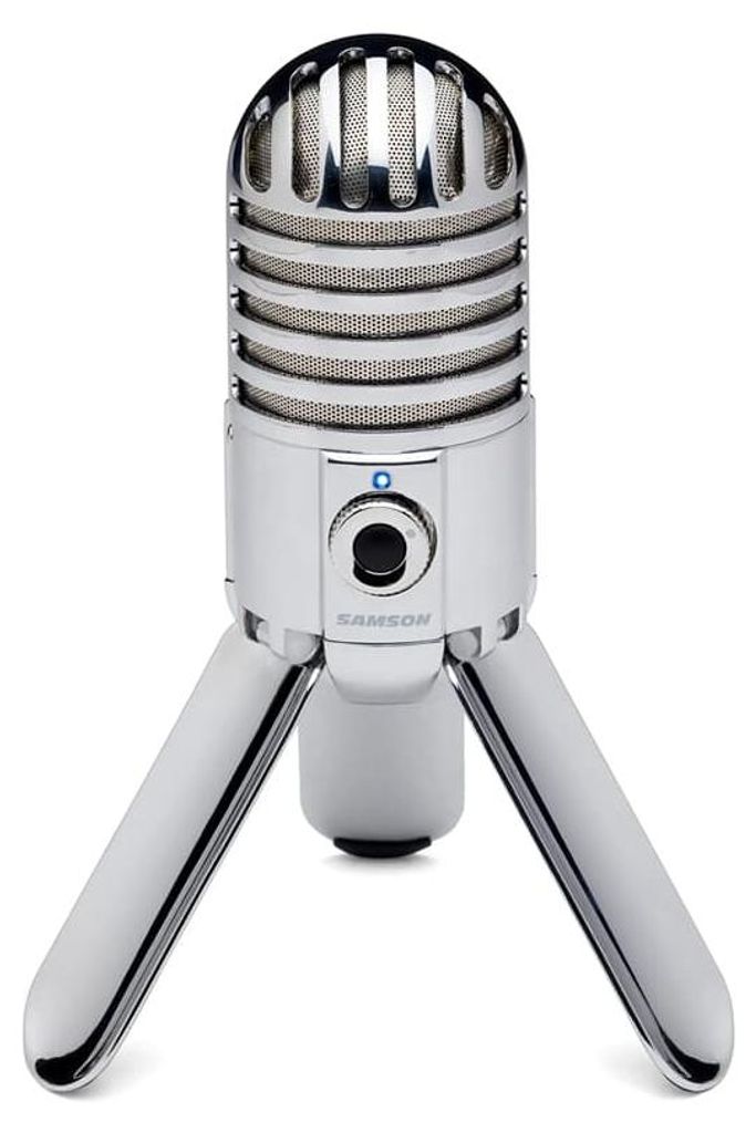Samson Desktop USB Kondensatormikrofon silber -Meteor Mic Produktbild 