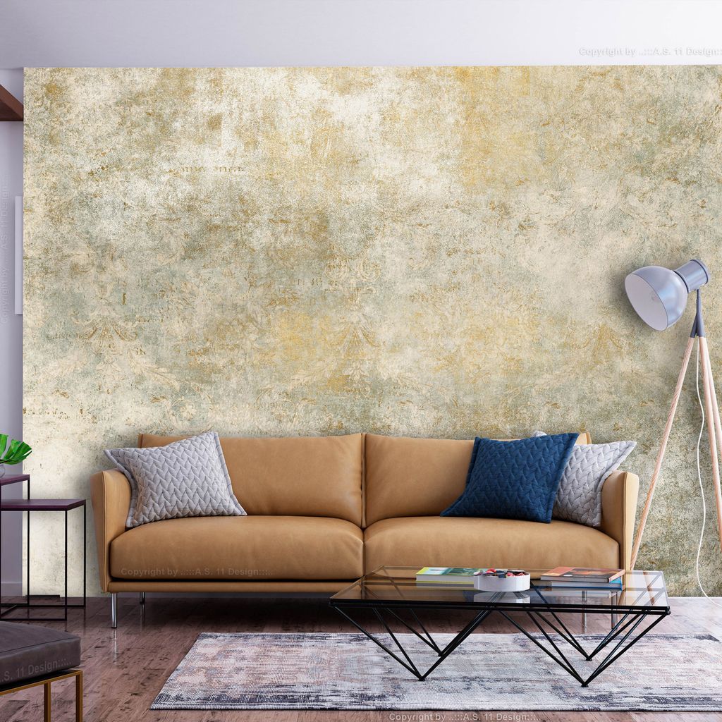 Vlies Fototapete Betonoptik 400x280 cm Tapeten Wandtapete XXL Abstrakt beige SteinWand a-A-10185-a-b