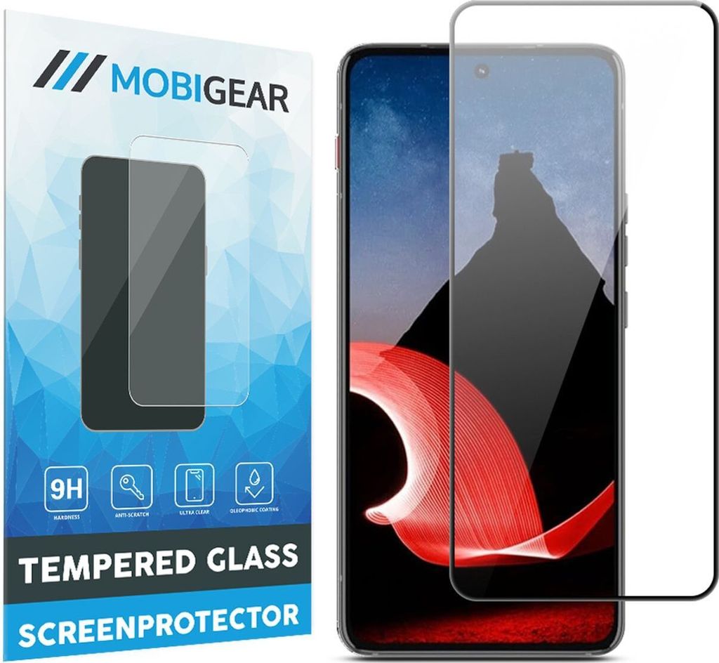 Mobigear Premium Motorola ThinkPhone Panzerglas Gehärtetes Glas Displayschutz - Hüllenfreundlich - Schwarz