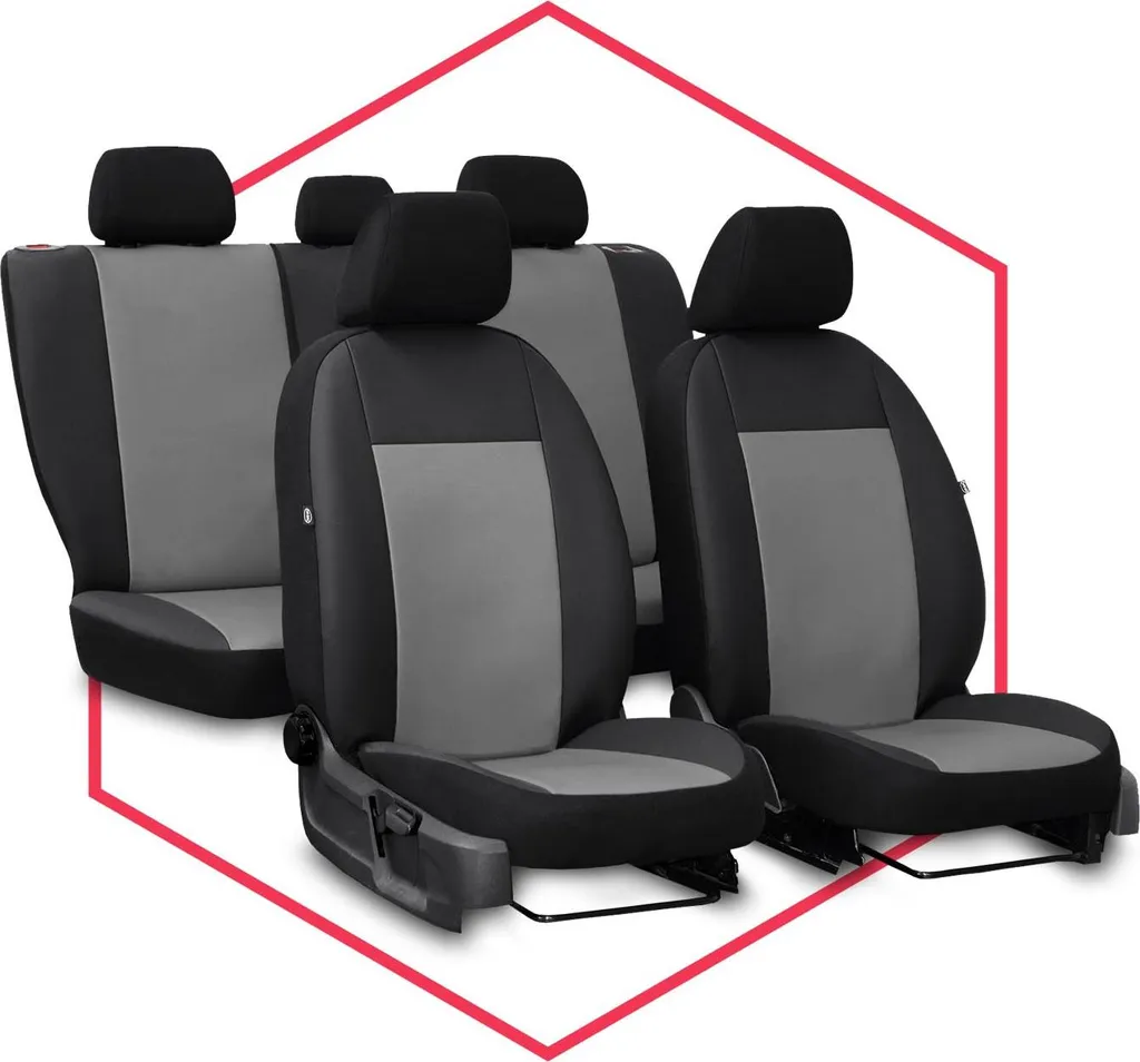 Coprisedili auto Coprisedili universali per Dacia Sandero Set grigio - 11