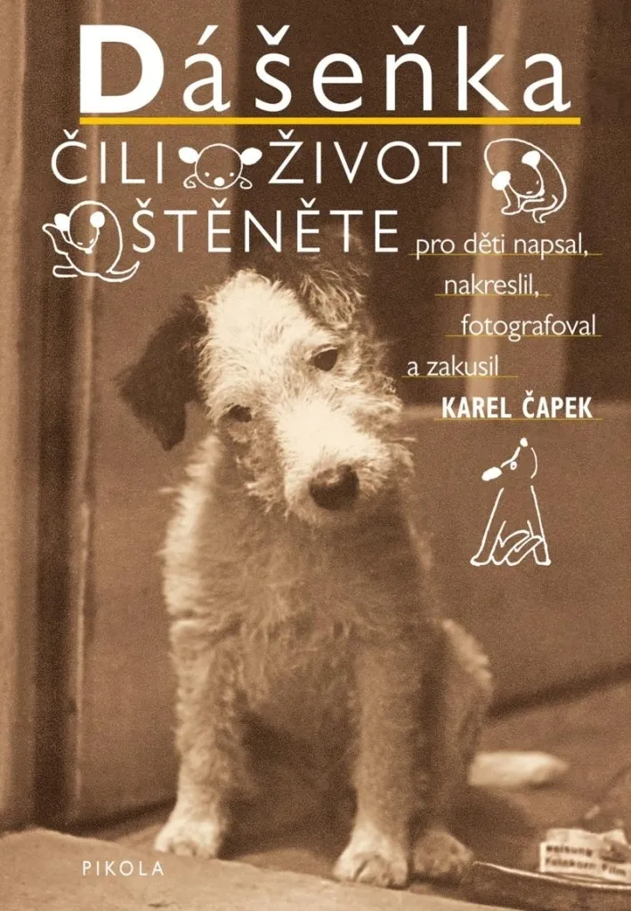 Livre de Littérature Dášeňka la Vie d'un Chiot de Čapek - Format A5 120p