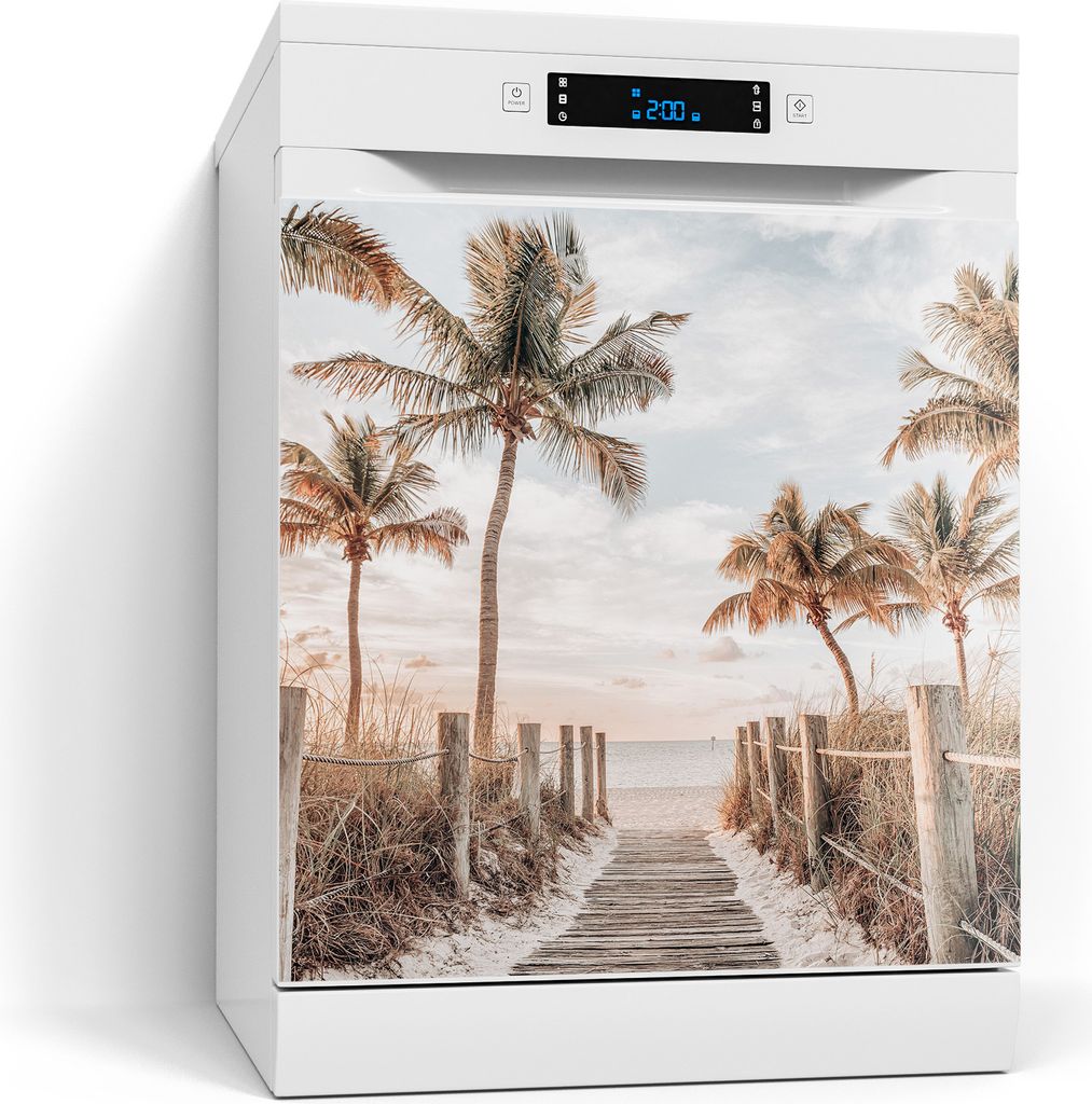 DEQORI Magnetmatte Spülmaschine beschreibbar 60x60 cm 'Pfad zum Sommerglück' Magnetfolie