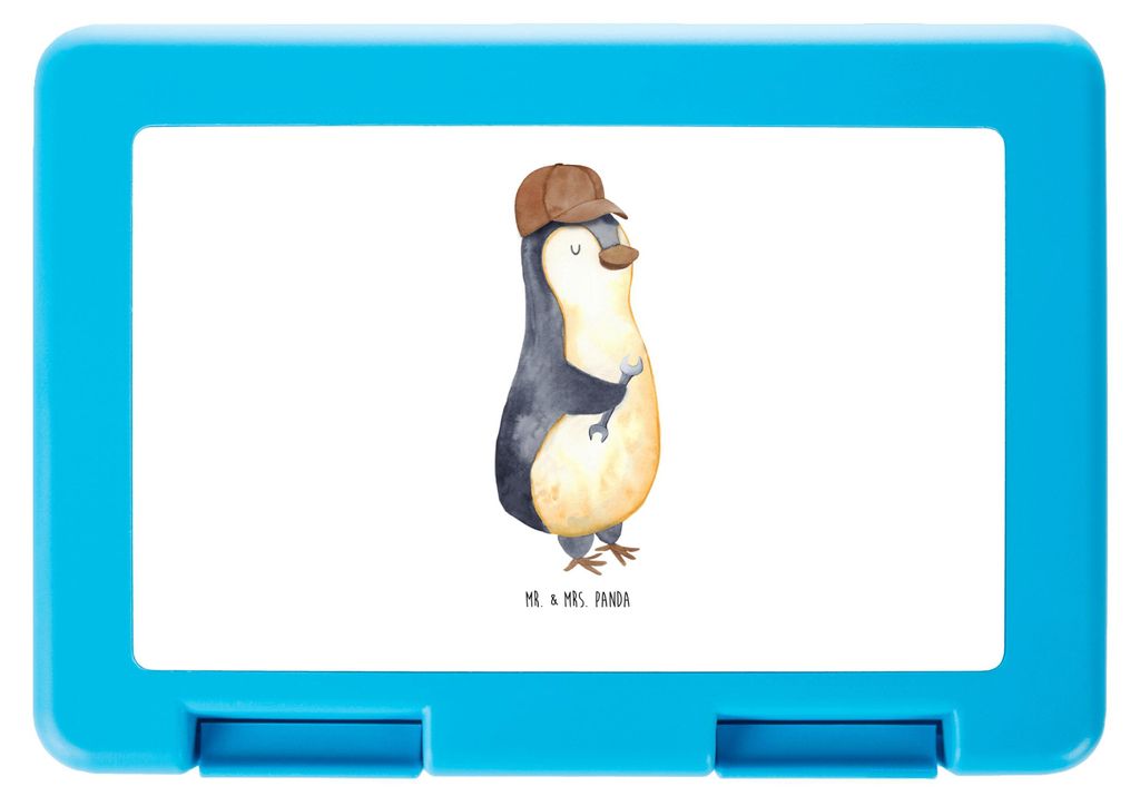 Mr. & Mrs. Panda Bentobox Wenn Papa es nicht reparieren kann, sind wir am Arsch - Weiß - Geschenk, Pinguin, Lunchbox, Vatertag, Vorbild, Snackbox,...