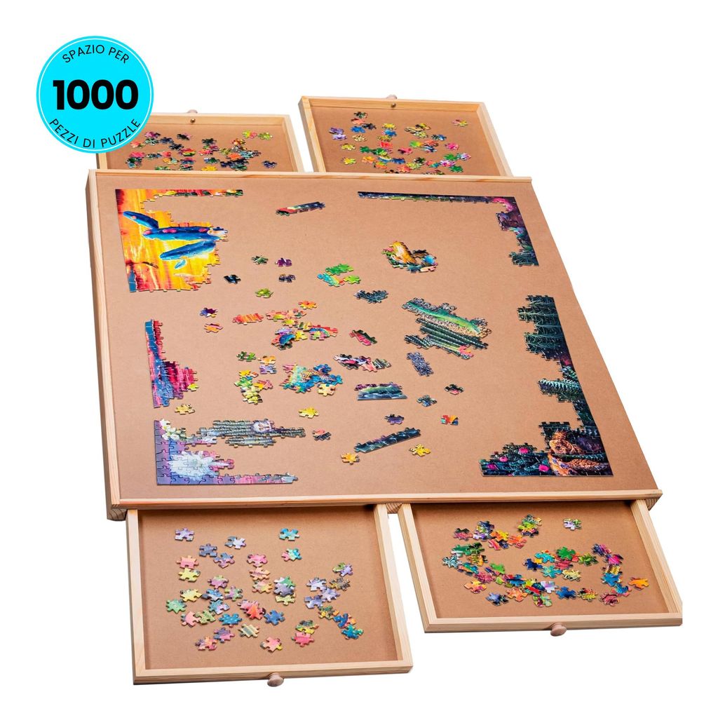 Tavola per puzzle PiecePro con 4 cassetti per 1000 pezzi - Immagine del prodotto 