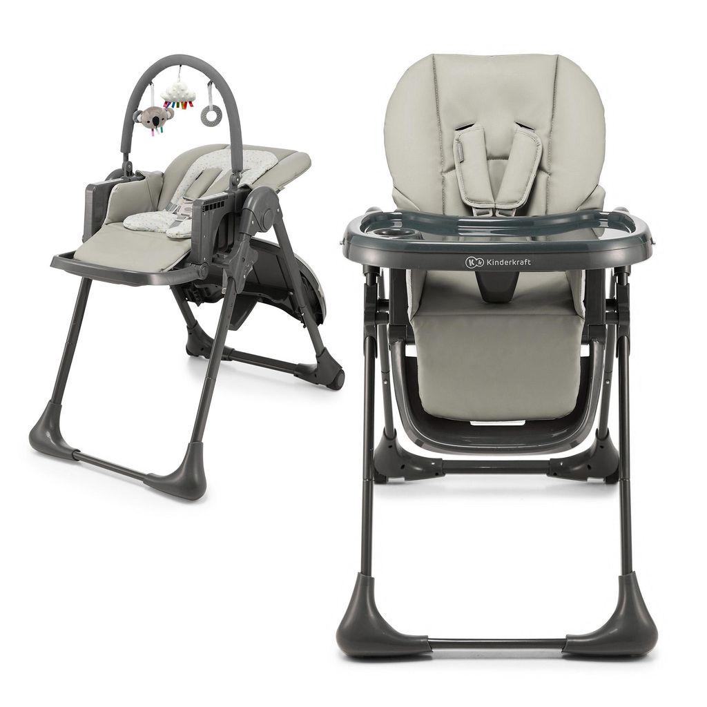 Kinderkraft TUMMIE Seggiolone regolabile 2-in-1 con vassoio Immagine del prodotto 