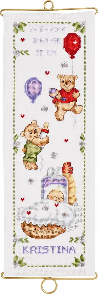 Kit broderie Permin 36-2345 avec diagramme clair pour débutant