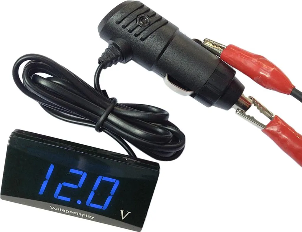 Misuratore di Tensione LED 12V Universale per Auto, Moto e Camper - 4