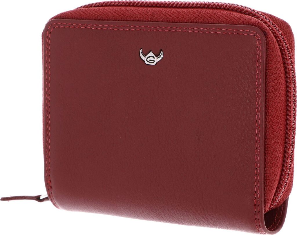 Golden Head Leder Kartenetui Polo RFID Protect Credit Card Case Red rot