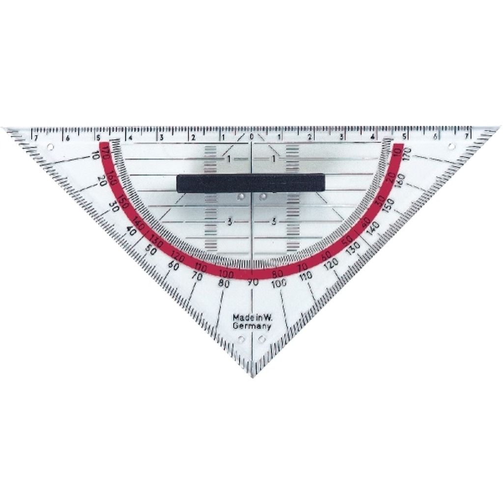 Herlitz 10412310, 45° Dreieck, Kunststoff, Transparent, 1 Produktbild 