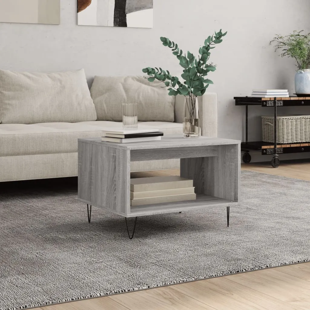 Maison Exclusive Tavolino Grigio Sonoma 60x50x40 Uso Ufficio e Casa