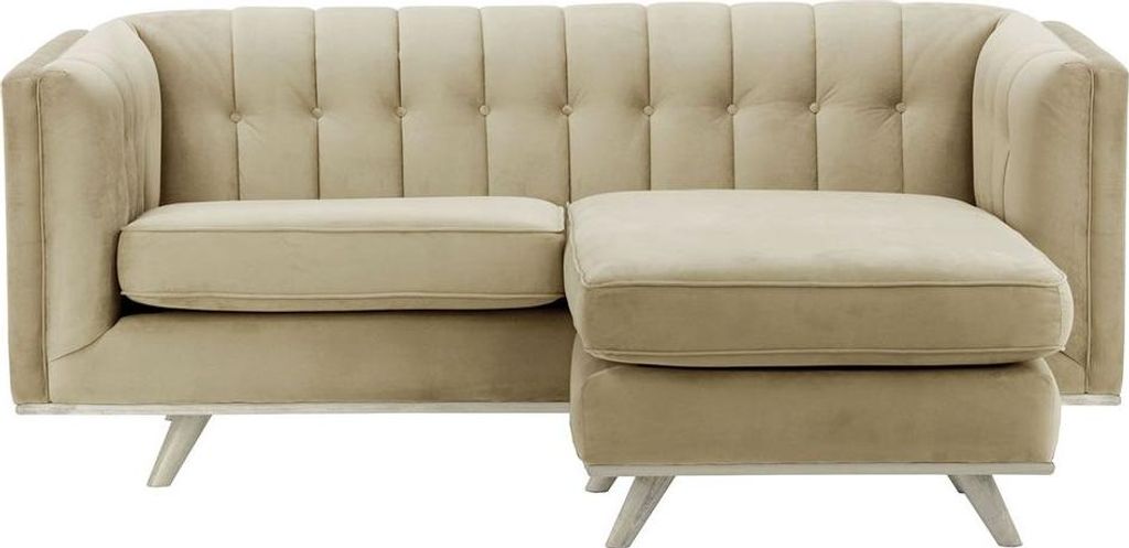 Ecksofa Vicenza beidseitig montierbar-Velluto 3-white