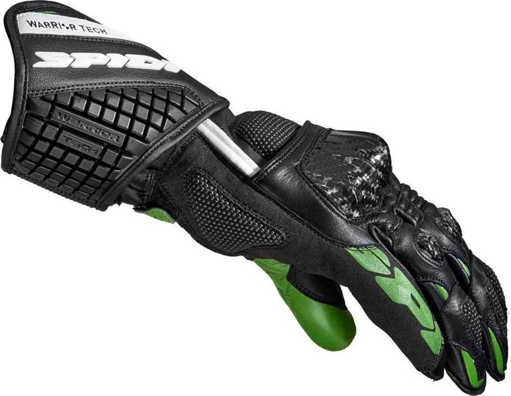 Spidi Carbo 5 Handschuhe Farbe: Schwarz/Grün, Grösse: L