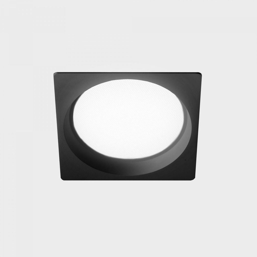 KOHL LIGHTING LIM SQ Einbauleuchte mit Rahmen 176x176 mm schwarz 25 W CRI 80 4000K PUSH