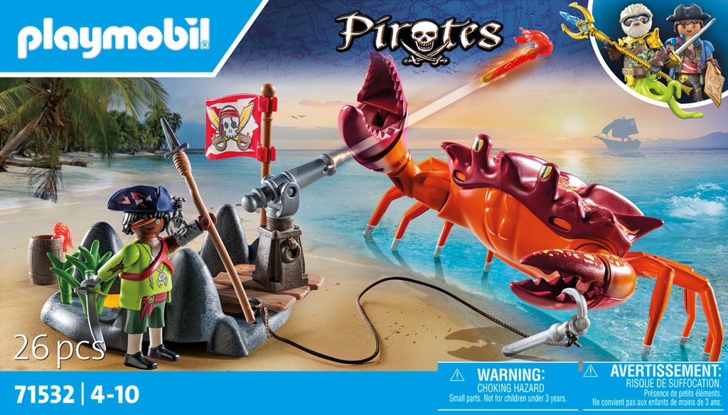 PLAYMOBIL Pirates 71532 Kampf gegen die Riesenkrabbe Produktbild 4
