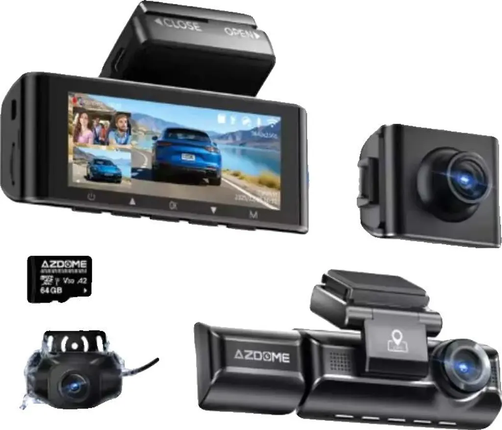 Dashcam 4K Vision Nocturne M550 Max : Enregistrement UHD 64 Go SD