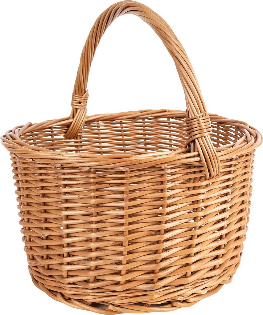 Creative Home Weidenkorb mit Henkel | 35 x 35 x 36 cm (+/- Produktbild 1