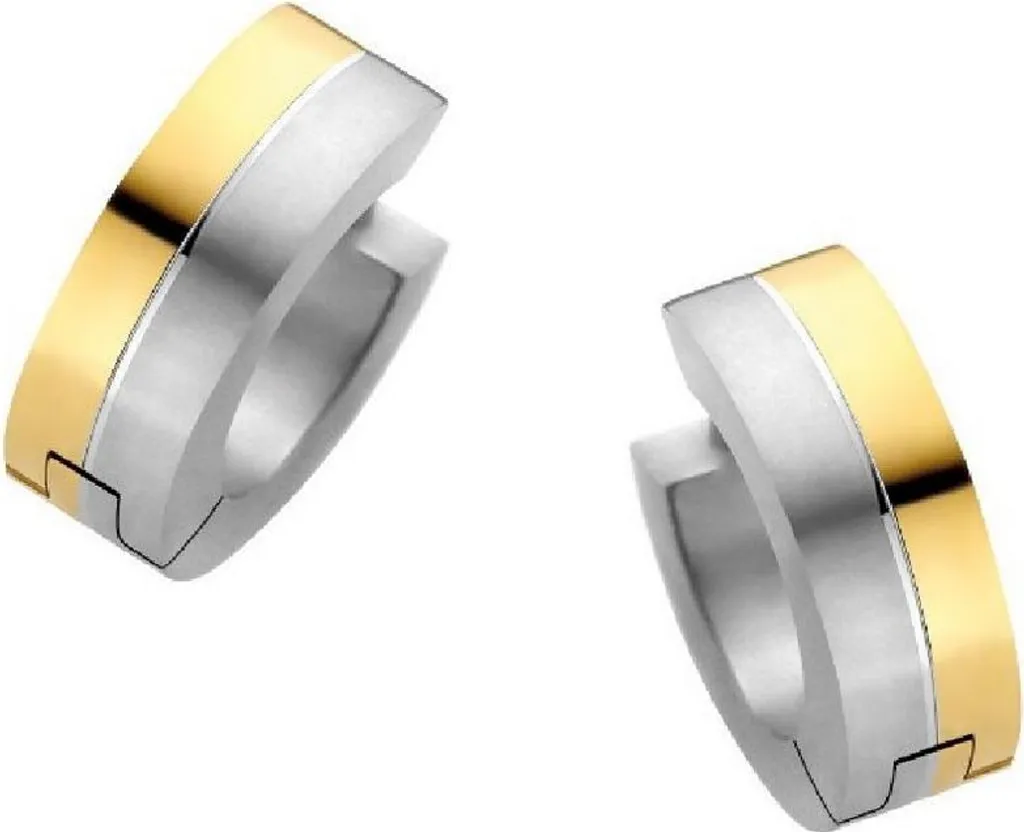 Boucles d'oreilles Titane Hypoallergénique Two-Tone Danish Design