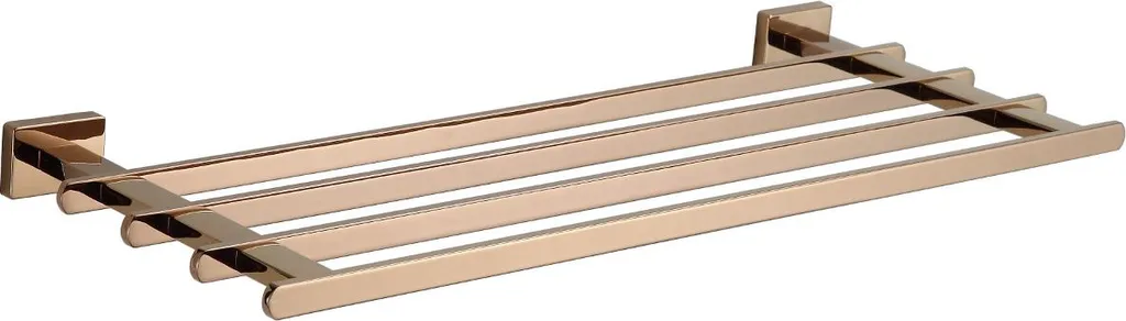 Barre porte-serviette Arno or rose 60cm : finition premium antirouille