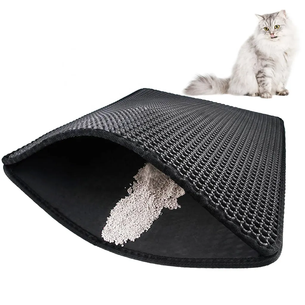 Intirilife Tapis de Litière pour Chats 65 x 75 x 1.3 cm - Imperméable