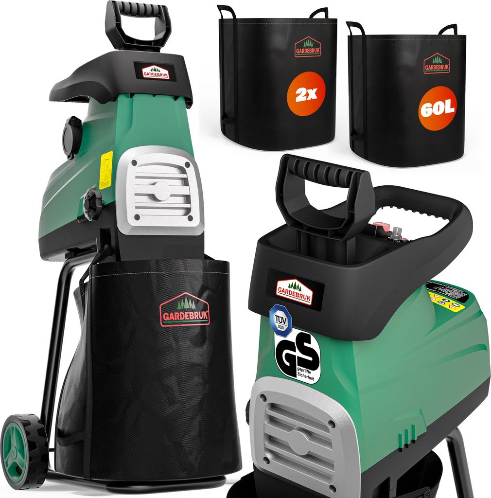 GARDEBRUK® Leisehäcksler 3100 W max. 44 mm Aststärke Produktbild